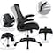 Flash Furniture Black Mesh Swivel Ergonomic Task Chairs, 5PK 5-BL-X-5M-BK-GG - alternate 5